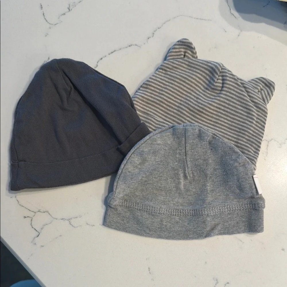 Assorted Baby Knit Hat - Brown, Gray, Blue & Multi Color Options